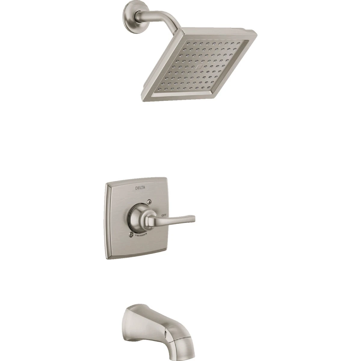 Delta Geist Brushed Nickel Single-handle Tub And Shower Faucet Model 144864-sp