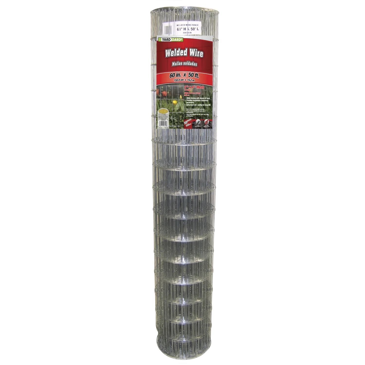 60 In. H X 600 In. L Galvanized Steel Multi-purpose Wire Mesh Fence