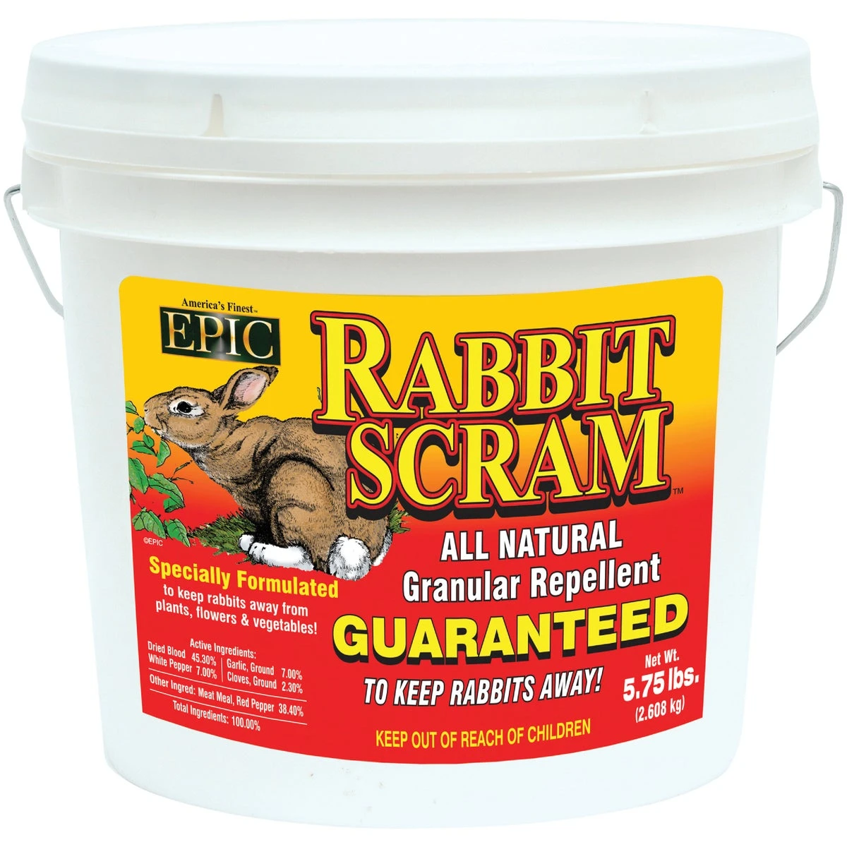6 Lb. Granular Organic Rabbit Repellent - Natural Pest Control