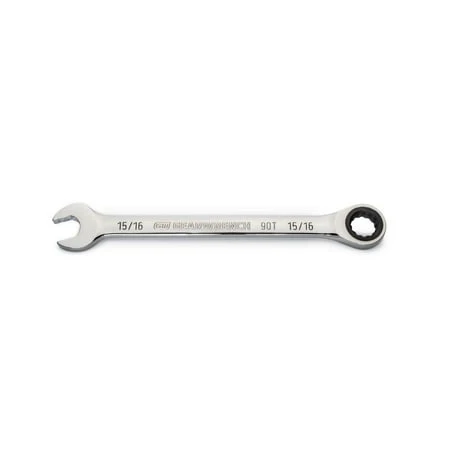 15/16 In. 90-tooth Combination Ratcheting Wrench, 12-point Design