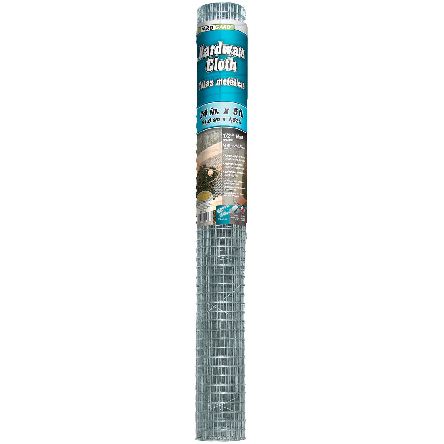 24 In. H X 60 Ft. L Galvanized Steel Hardware Cloth 1/2 In. Mesh