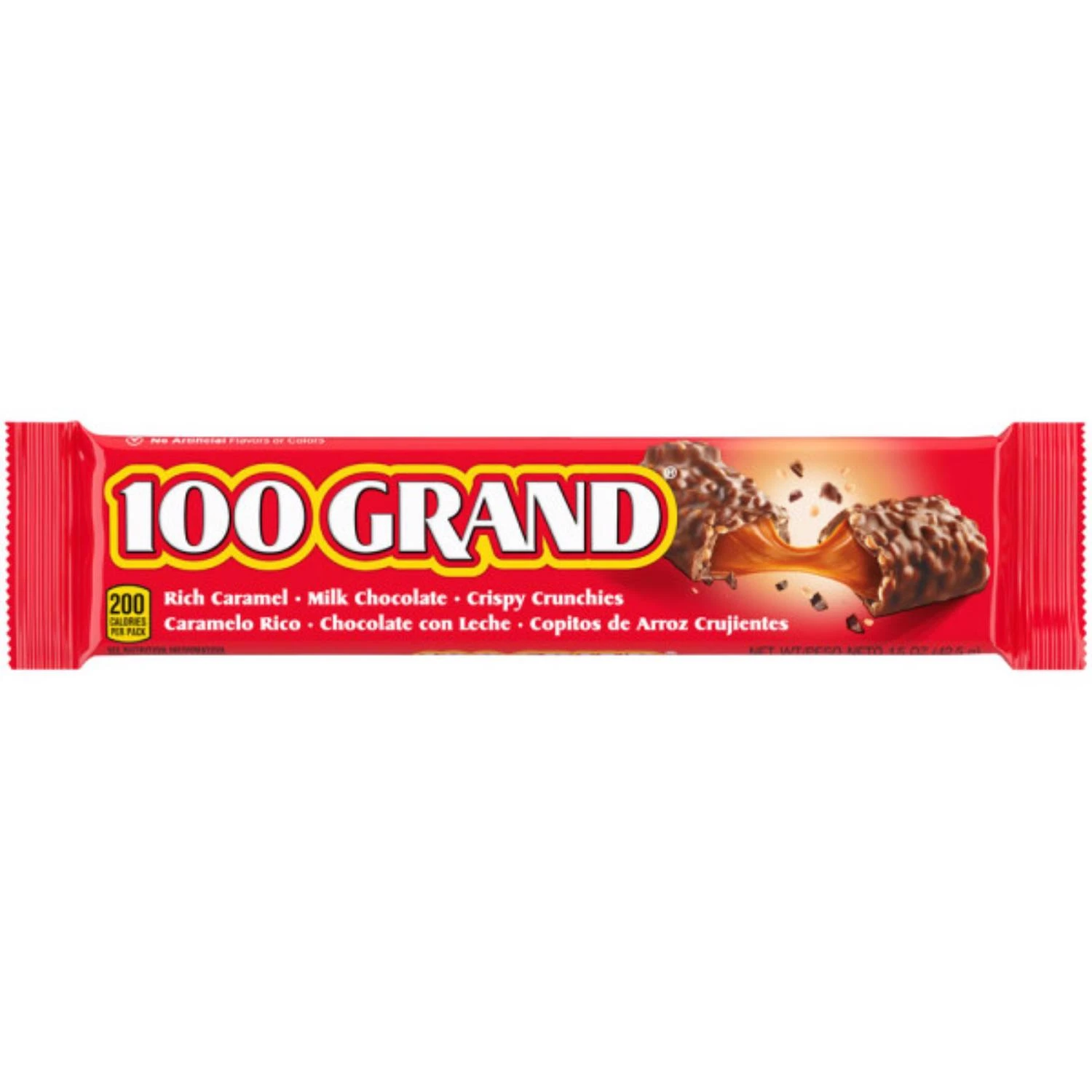 100 Grand Caramel Milk Chocolate Candy Bar 1.5 Oz - Delicious Treat