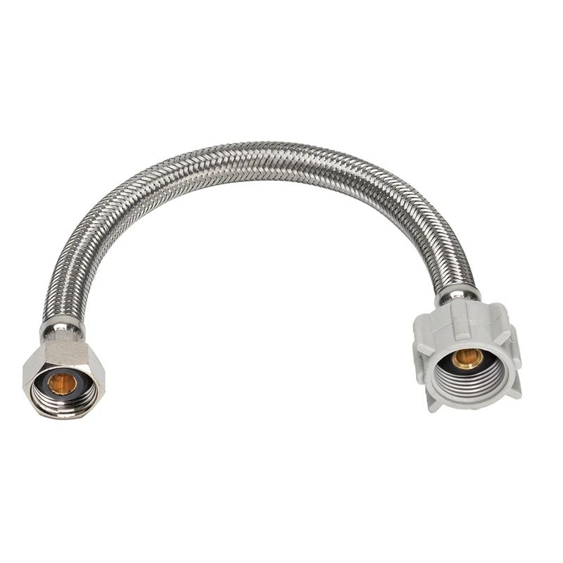 Homewerks 1/2 In. Fip X 7/8 In. Ballcock X 20 In. Braided Stainless Steel Toilet Supply Line