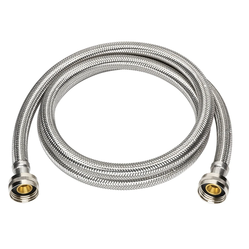 3/4 In. X 3/4 In. X 48 In. Braided Stainless Steel Washing Machine Hose