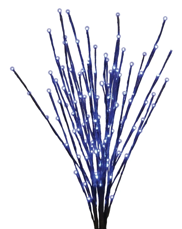 36-Inch Brown LED Branch Light with 140 Blue LED Lights