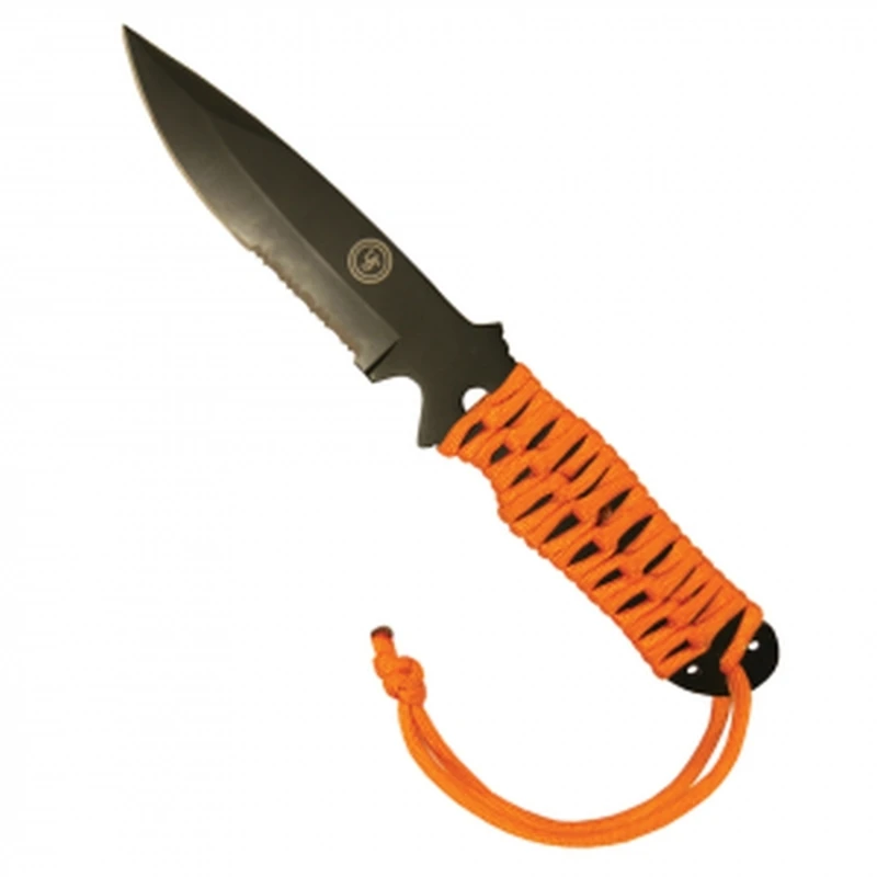 ParaKnife Utility Knife, Orange Handle, 4-Inch Blade Length