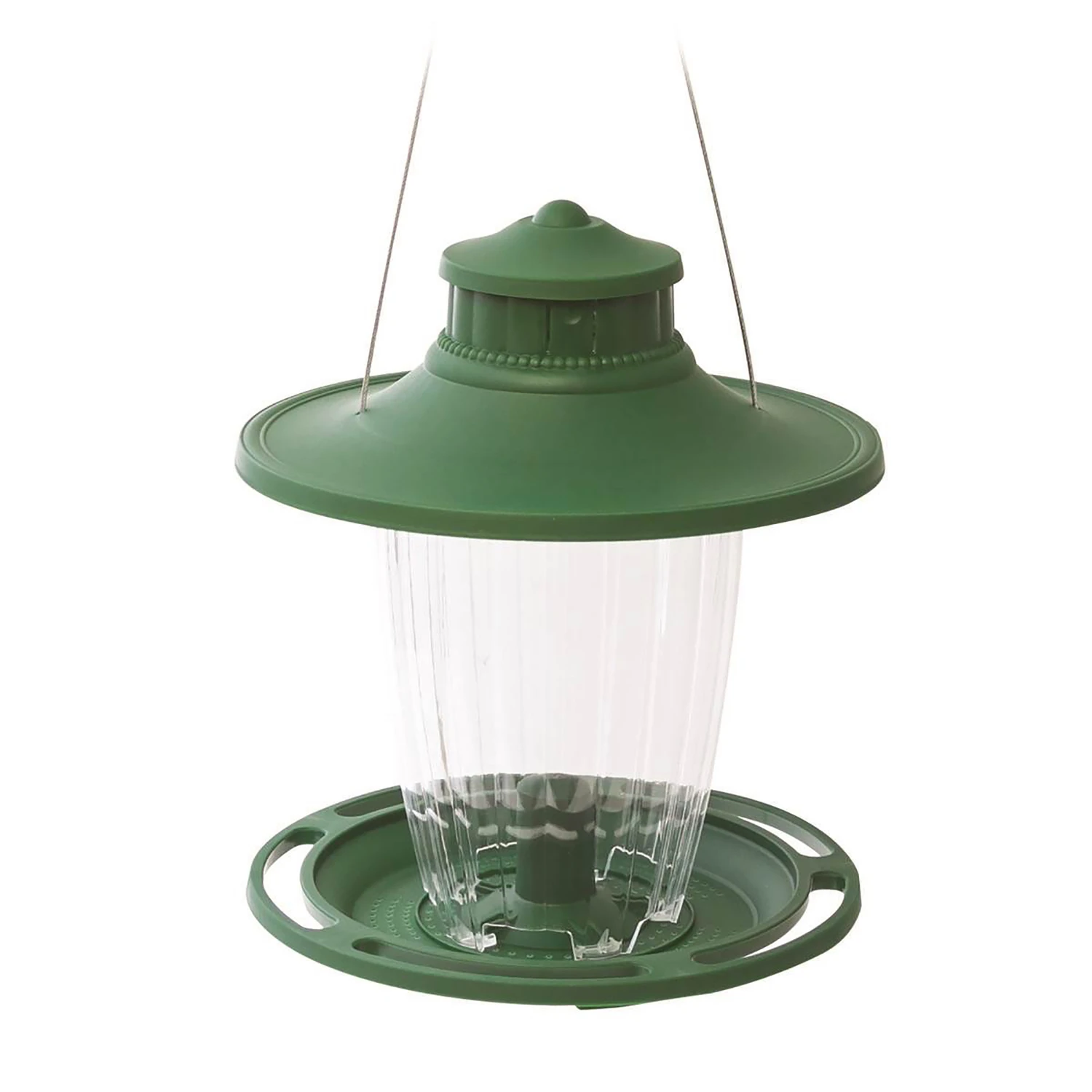 Large Lantern Style Bird Feeder with Durable Construction and Easy Refilling Design