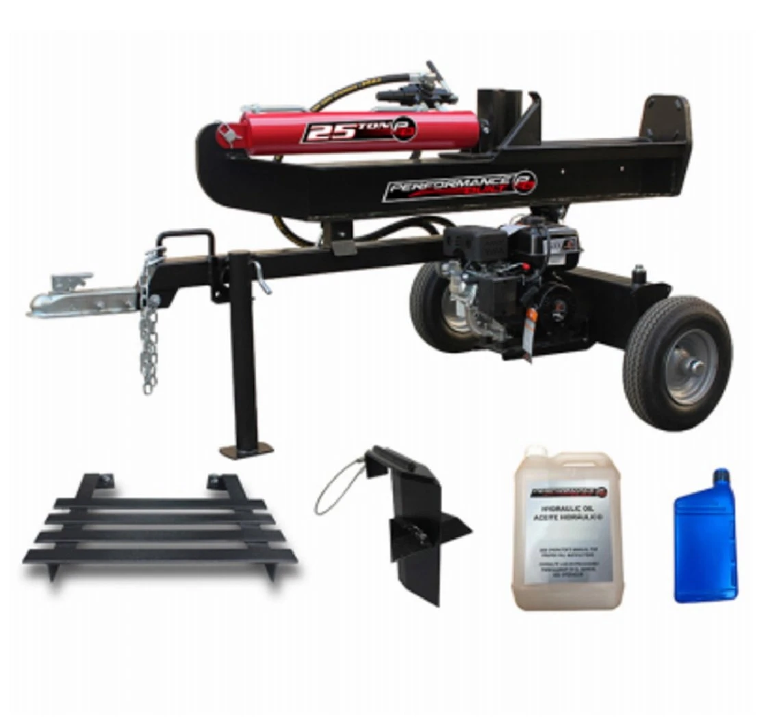 25-ton Performance Built Log Splitter With 208cc Engine And Horizontal/vertical Splitting