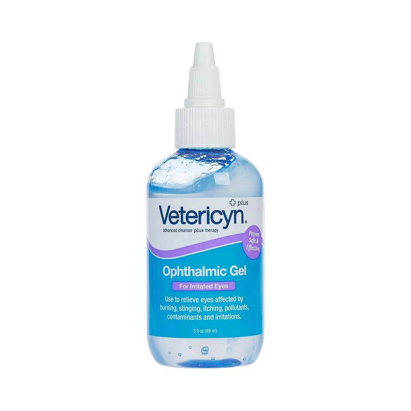 Animal Ophthalmic Gel Drops, 3 Ounce Bottle for Eye Care