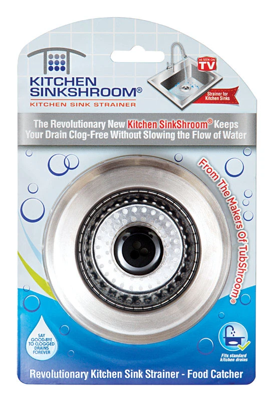 Kitchen Sinkshroom As Seen On Tv Chrome Stainless Steel Kitchen Sink Strainer 4.5 Inch