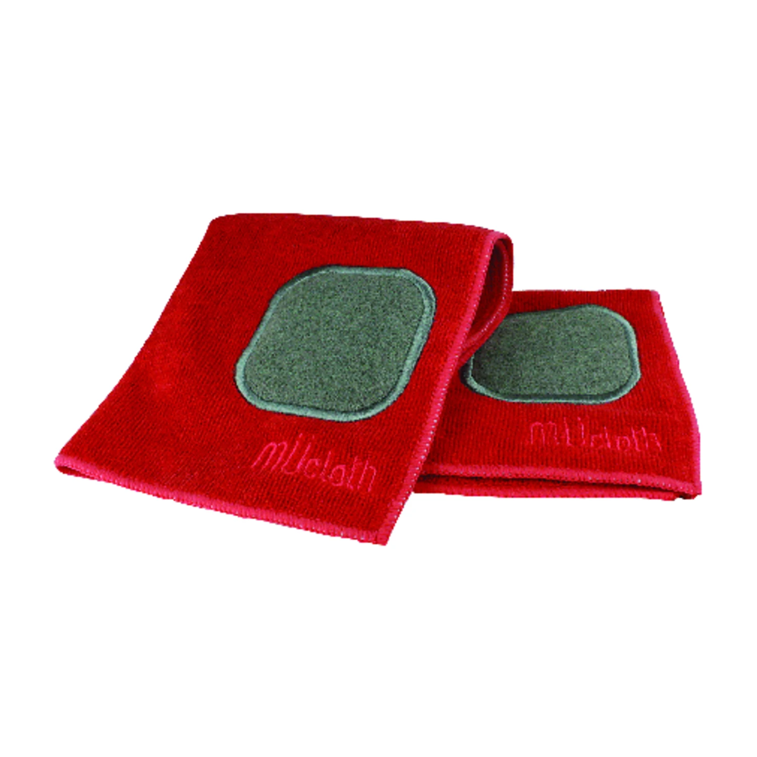 Microfiber Cloths, Crimson Red, 12 x 12 In.