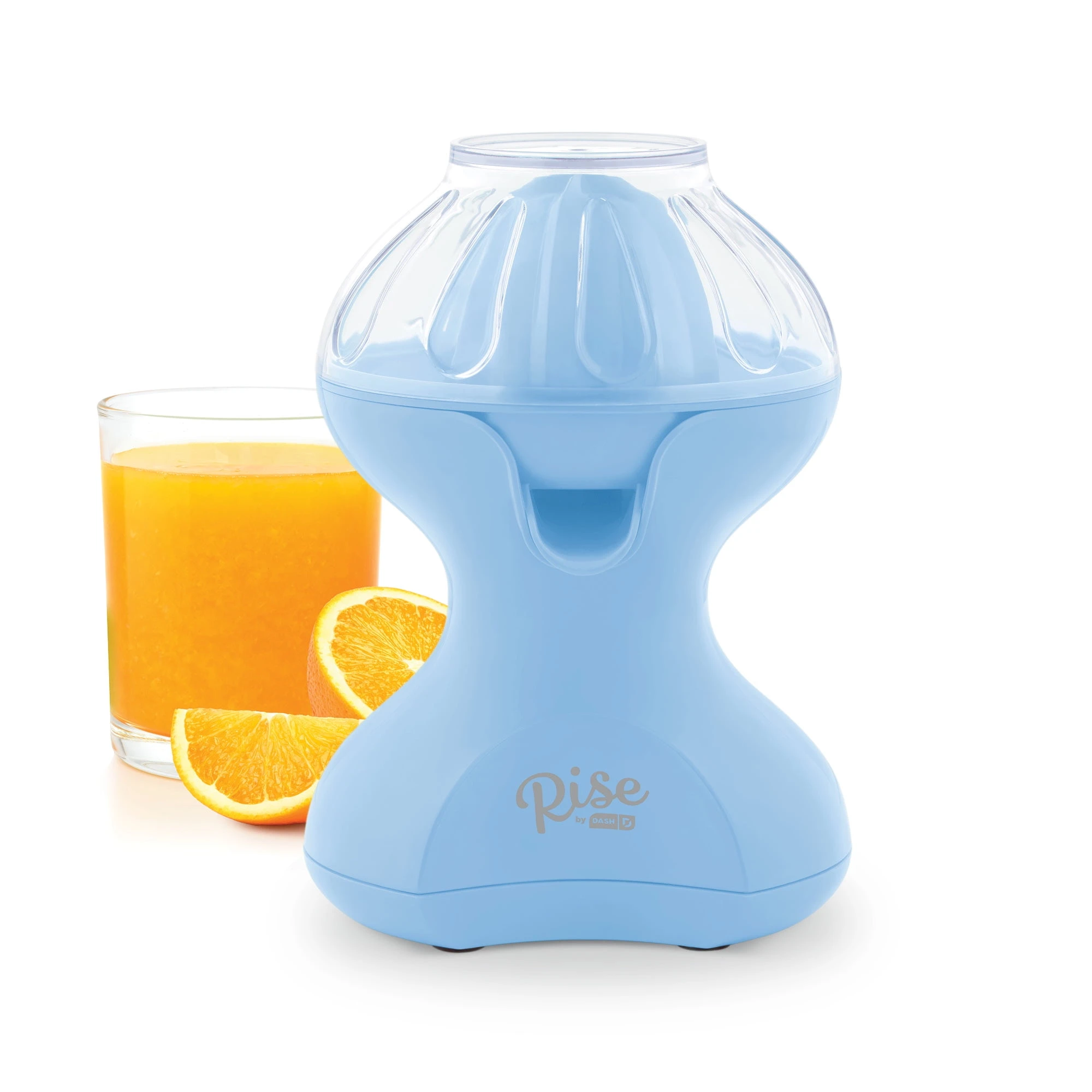 Electric Citrus Juicer, 10 Oz Capacity, Blue Plastic