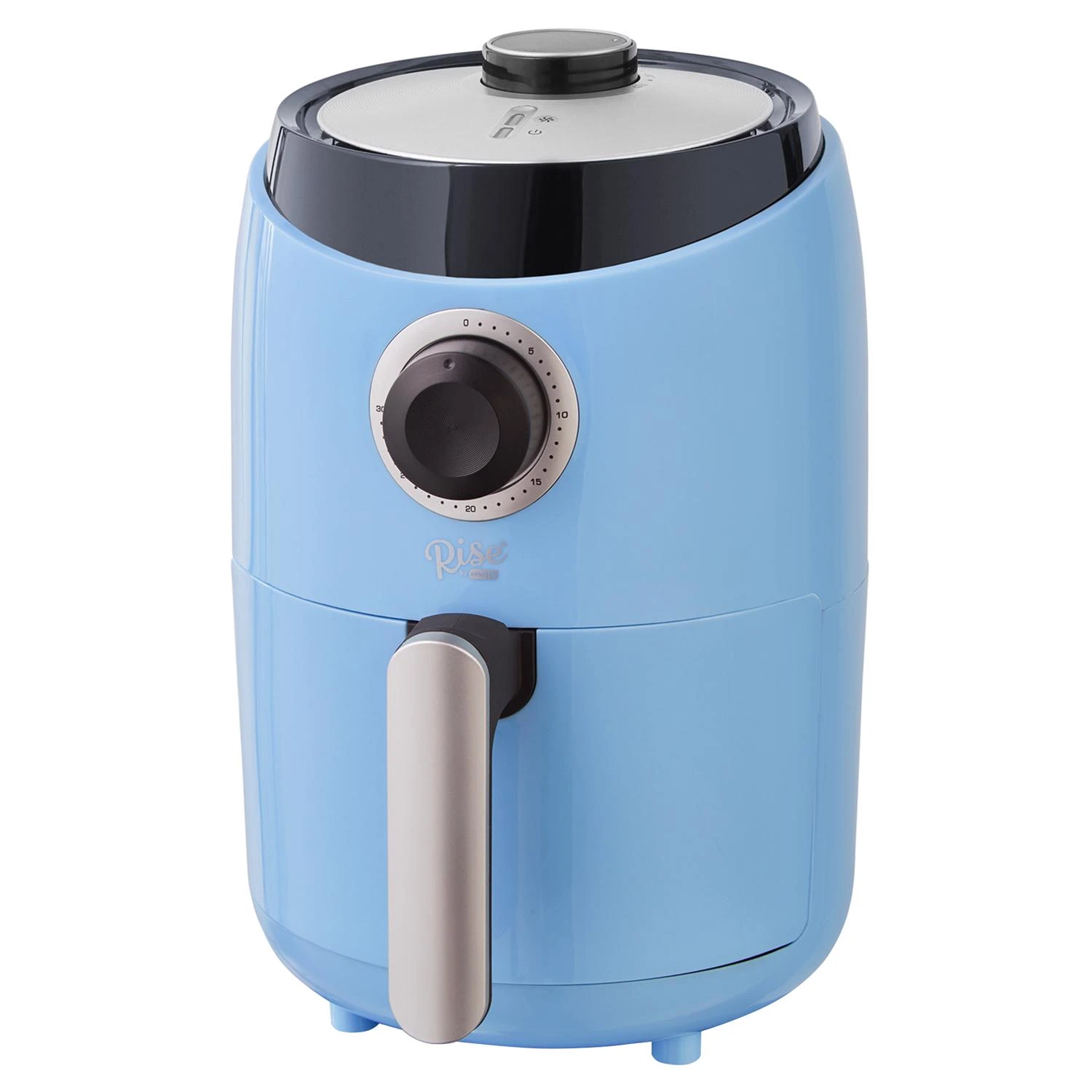 Blue 2 Quart Compact Air Fryer With Temperature Control And Non-stick Basket