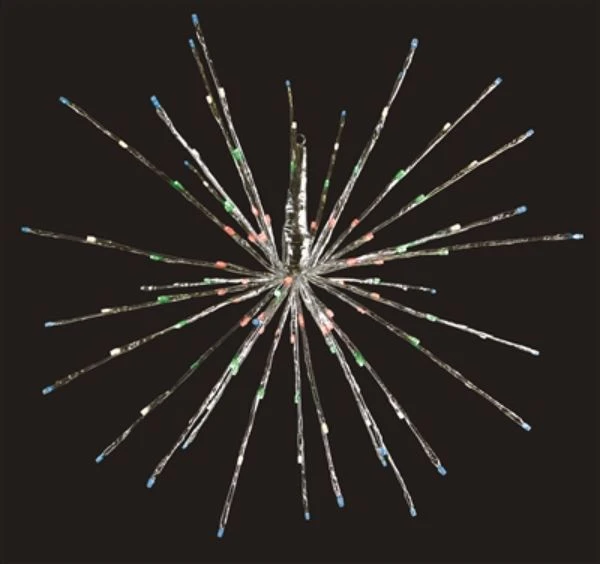24-Inch Wire LED Sphere with 20 Branches and 8 Lighting Functions Radiant Blast Multi Color