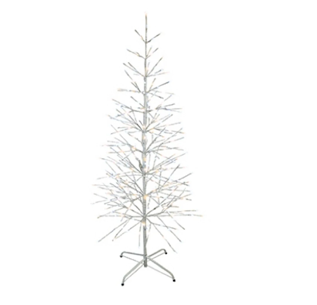 42-Inch LED Lighted Birch Tree with Warm White and Pure White Lights