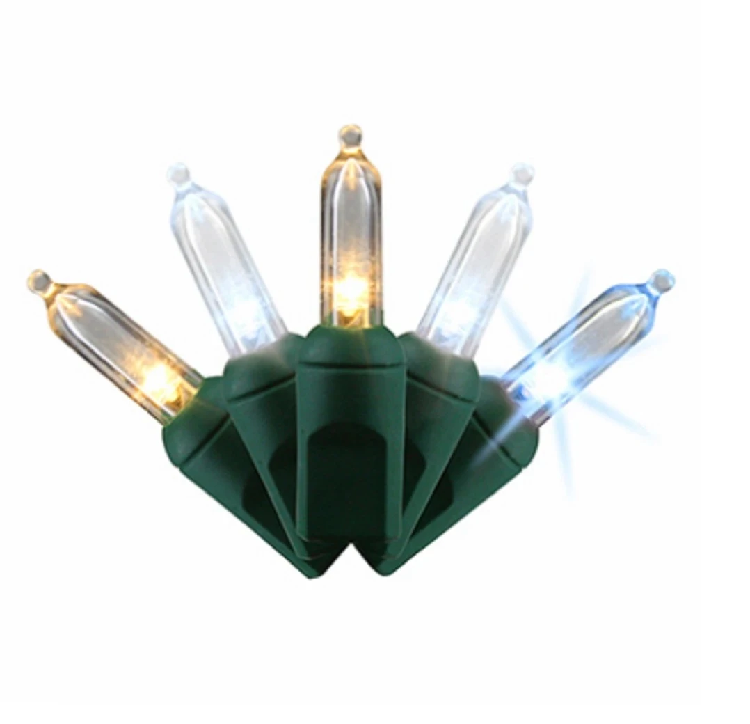 Christmas Led 100-light Set, T5, Commercial Grade, Warm & Pure White, 34-ft.