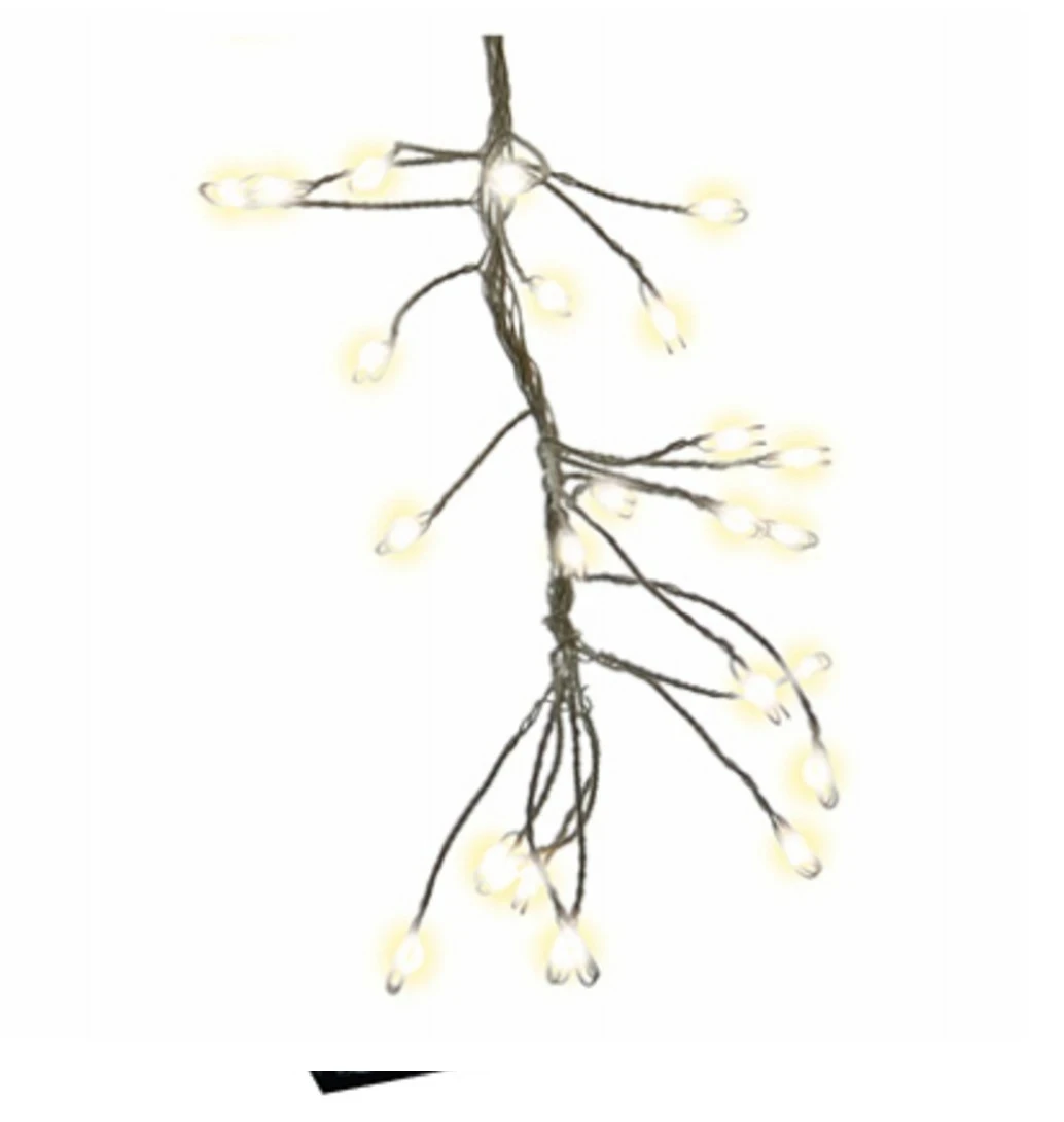 Micro Big Seed Cluster Led Light Set, Silver Wire, Warm White Twinkle, 216 Lights
