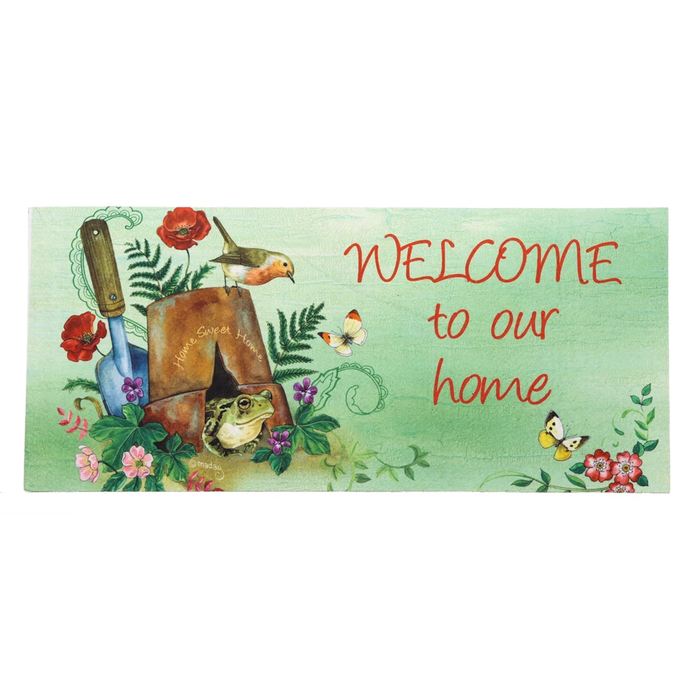 Welcome To Our Home Sassafras Switch Mat Insert For Seasonal Decor