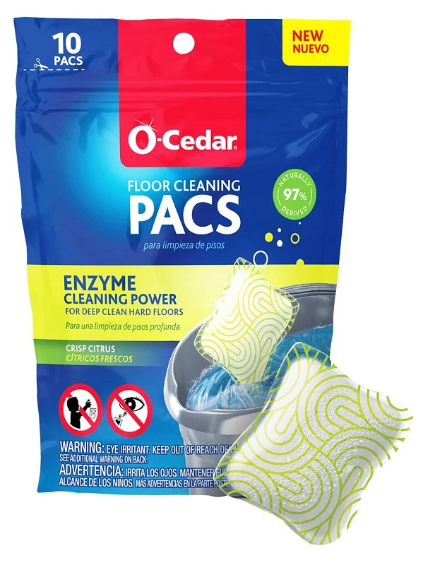 Floor Cleaner Pacs, Citrus Scent, 10-Pk.