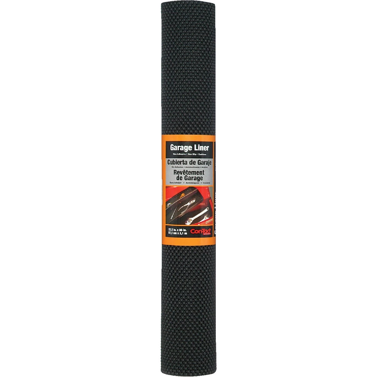 Industrial Black Garage Liner Mat, 22.5 Inches by 86 Inches