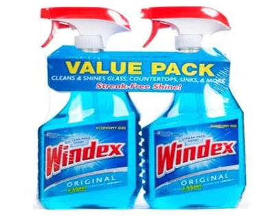 S C JOHNSON WAX 2 Pack Windex Cleaner, 32-Ounce