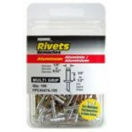 Fpc4547a-100 Medium/long Aluminum Pop Rivets - 1/8" X 5/16" - 100 Count