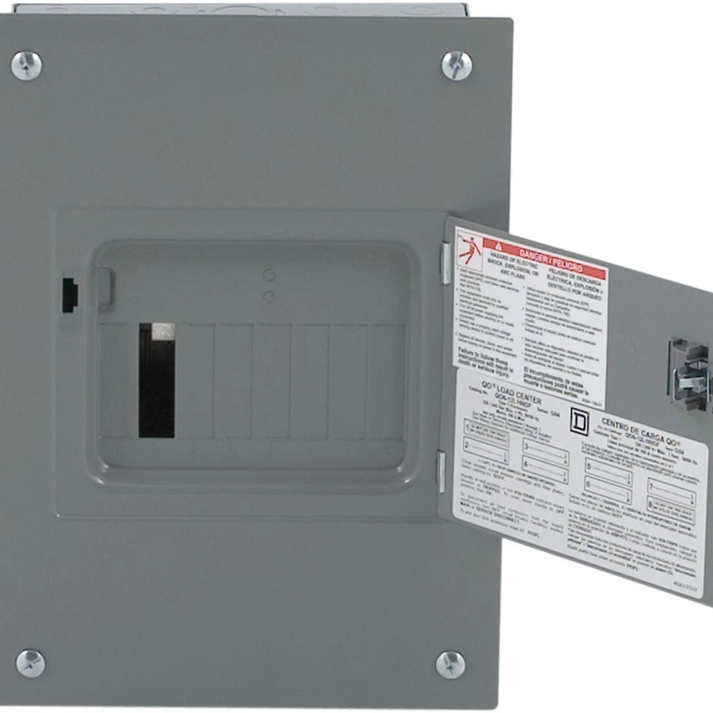 Qo Indoor Convertible Main Breaker Load Center, 6 Space, 12 Circuits, 100-amp