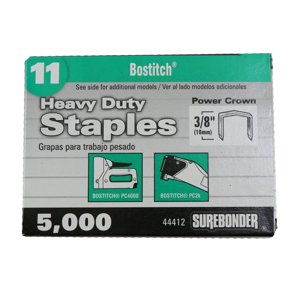 Superbonder Heavy Duty Staples Number 11 Size 3/8 Inch 5000 Count Pack