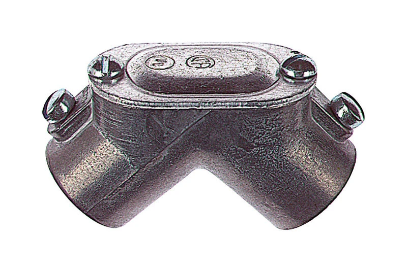 Electrical Metallic Tubing Corner Pull Elbow, Set Screw, Thinwall Conduit, 0.5-In.