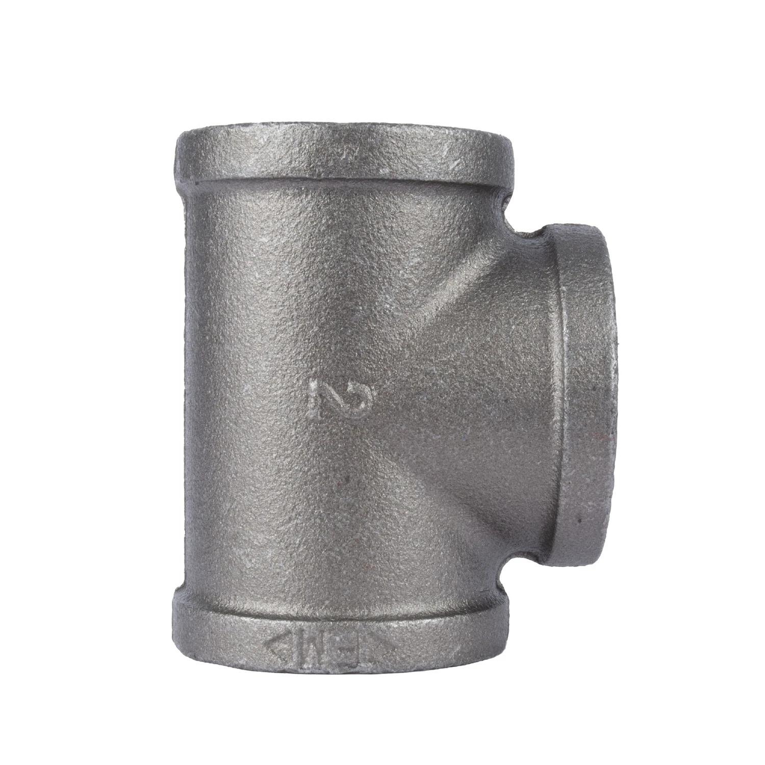 2 Inch Black Steel Pipe Tee Fitting for Plumbing and Gas Applications