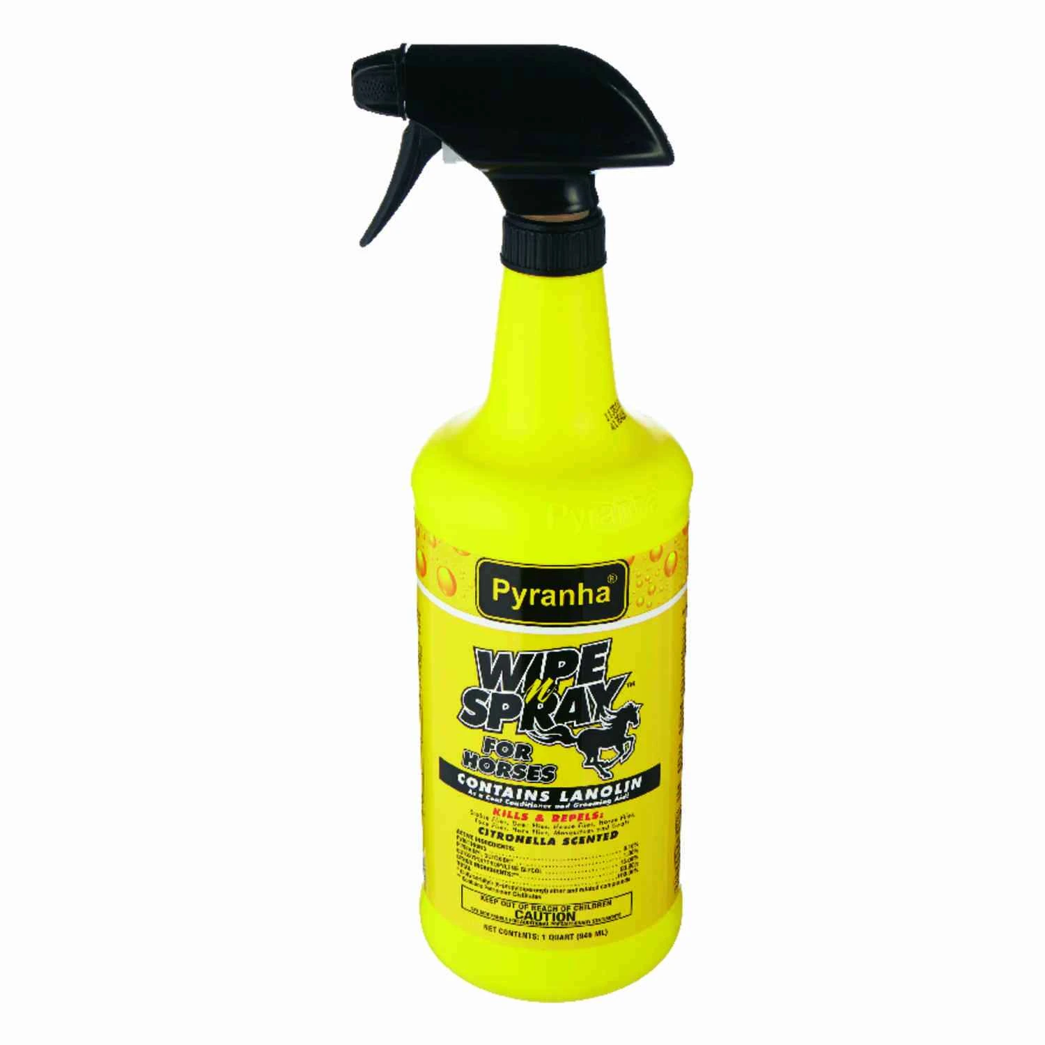 Horse Wipe and Spray Fly Repellent, 1 Quart Bottle