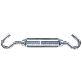 Group Zinc Plated Hook & Hook Turnbuckle 0.5-13 X 19.5 In.