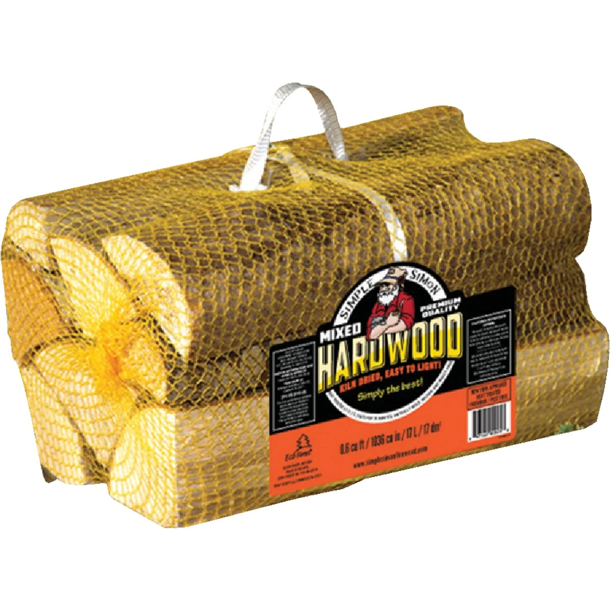 Firewood Bundle, 0.6 Cu Ft, Kiln-dried, 16 In. Logs