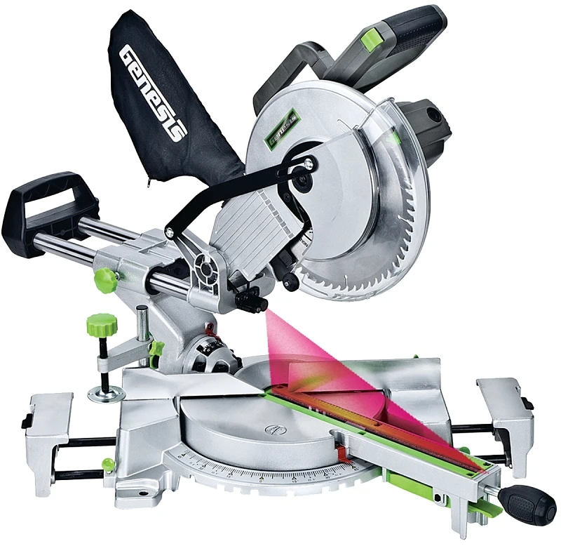 10 In. 15-amp Sliding Compound Miter Saw With Laser Guide