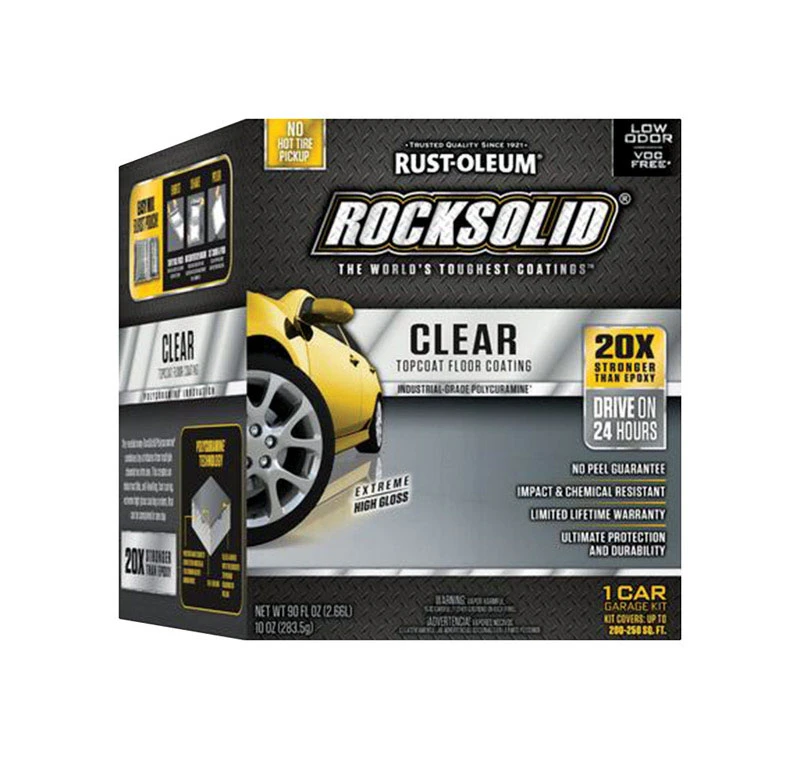 Rocksolid High-gloss Clear Garage Floor Coating Kit 90 Oz