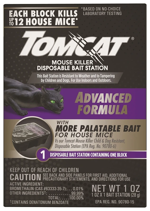Advanced Formula Disposable Mouse Bait Station, 12 Bait Blocks, Model 3730305