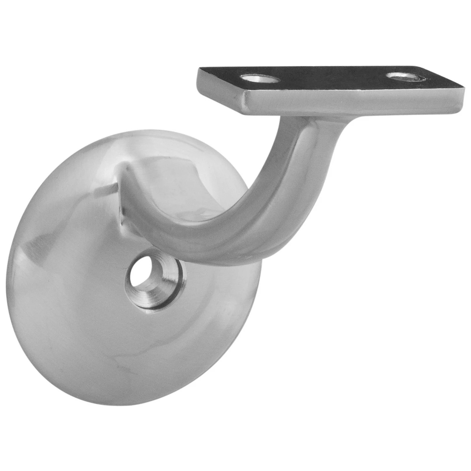 Satin Nickel Handrail Bracket 3.17 In. L 250 Lb Capacity