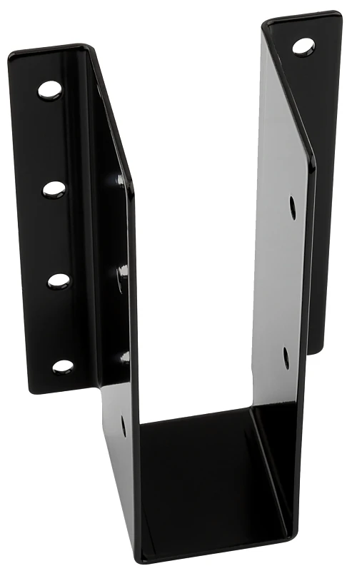 Decorative Joist Hanger, Black, 3-3/16 X 5-1/8 X 2 Inches