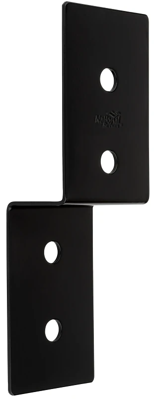 Indio Collection Decorative Joist Tie Black 2 Inch by 3 Inch by 9 and 1 Half Inch
