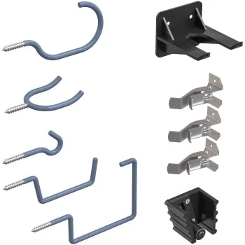 Garage Hooks and Organizing Kit with Multiple Hooks for Efficient Storage and Space Management