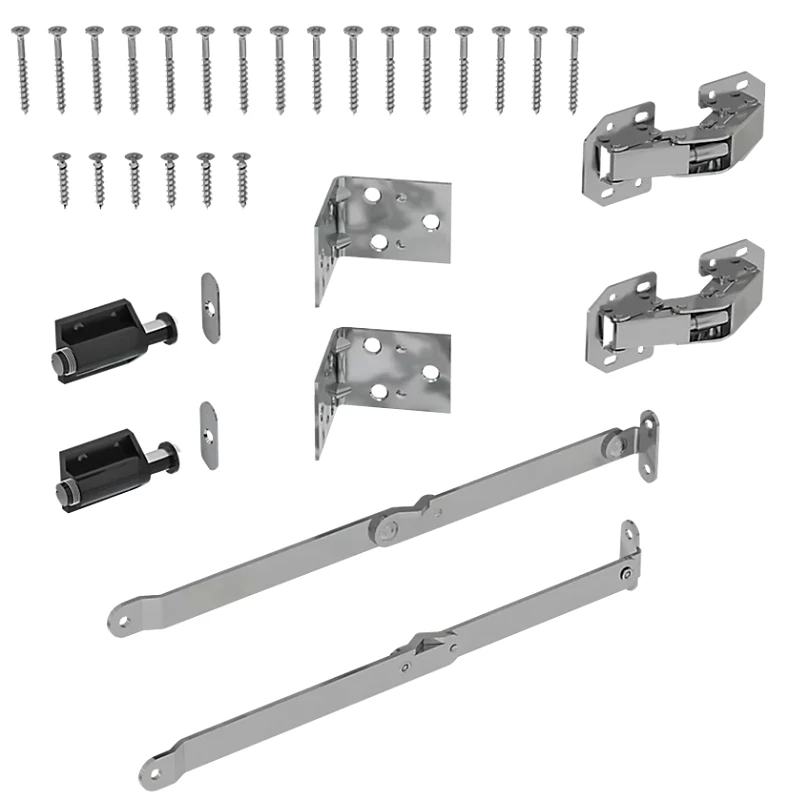 Wall-Mount Hardware Kit for Fold Down Table Desk Workstation