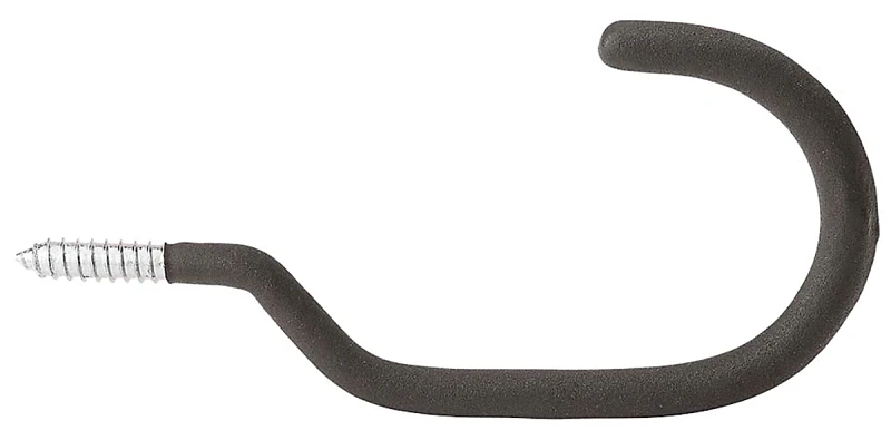 Red Vinyl Coated Bicycle Hook, 10 Inch Length, Durable Steel Construction