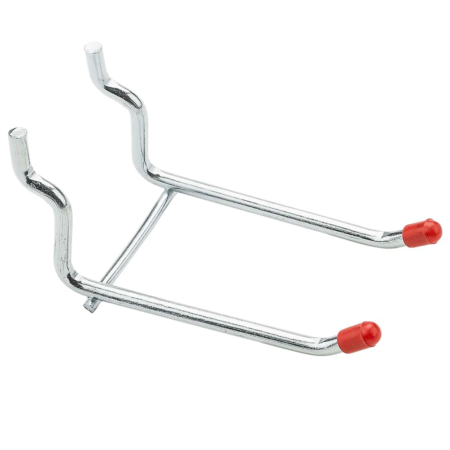Pegboard Double Hook, Zinc-Plated, 3 In., 2-Pk.