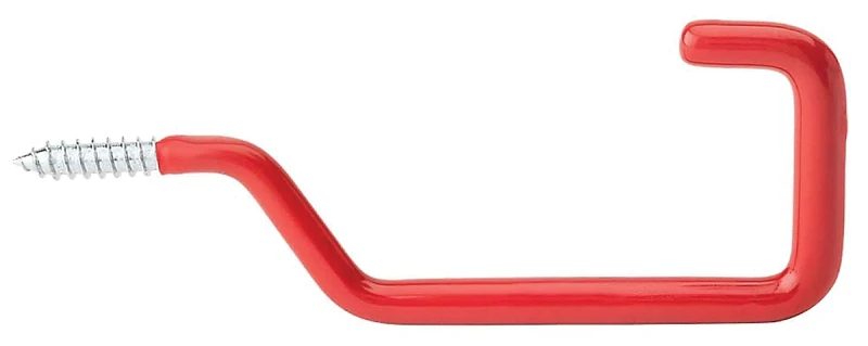 Screw-in Rafter Vinyl Coated Storage Hook, 6.25 In., 95 Lb Capacity