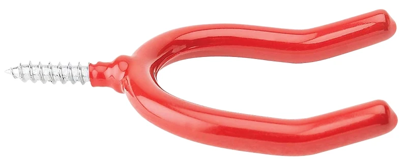 Double Screw Hook, Vinyl-Coated, 2 and 3 Quarter Inches Length