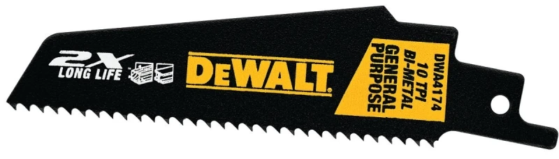 DEWALT 5-Pack High Speed Steel Reciprocating Saw Blade Set