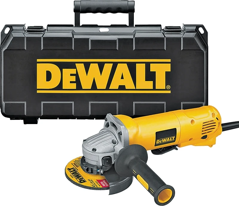 4.5-inch 11-amp Paddle Switch Corded Angle Grinder Kit Dwe402k