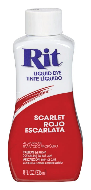 8 Oz. All Purpose Scarlet Liquid Dye For Fabric And More