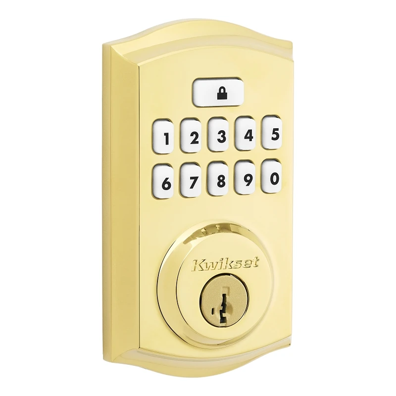 Signature Series Smartcode Brass Electronic Deadbolt 9260 Trl L03 Smt Cp