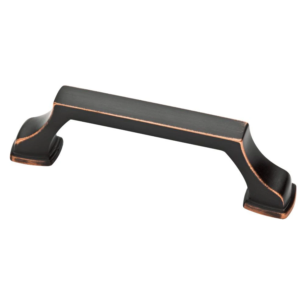 Brightened Opulence Cabinet Pull Handle, Bronze and Copper Finish, 3 Inch Length
